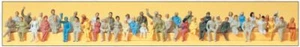 Preiser 14400 Ho Scale Seated Travelers in Various Positions - Picture 1 of 1