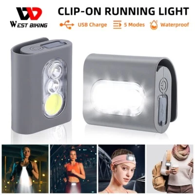 WEST BIKING Sports Jogging Night Running Waist Light USB Charge Magnetic Light - Image 1 of 4