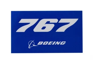 Boeing 767 Sticker Blue - Picture 1 of 1