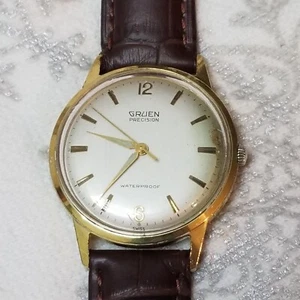 Vintage Gruen Precision 17 J Waterproof Running, Keeping Time, 1950's. - Picture 1 of 12
