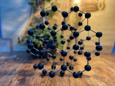 Vintage GRAPHITE educational atomic molecular model chemistry crystal structure - Image 1 of 4
