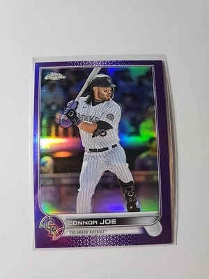 Connor Joe 2022 Topps Chrome Update #USC33 Purple Refractor Rockies - Image 1 of 2