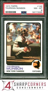 1973 Topps #142 Thurman Munson Yankees PSA 8 - Bild 1 von 3