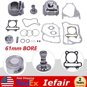 For GY6 150cc 180cc Big Bore Kit Set Cylinder Head Piston Gasket Set 61mm 170cc - Bild 1 von 8