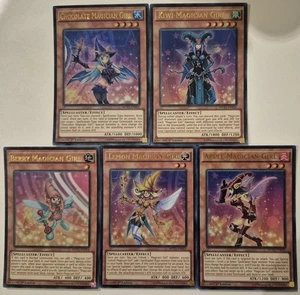 YuGiOh 5 Card Ultra Rare Fruit Magician Girl Set 1st Edition - Picture 1 of 1