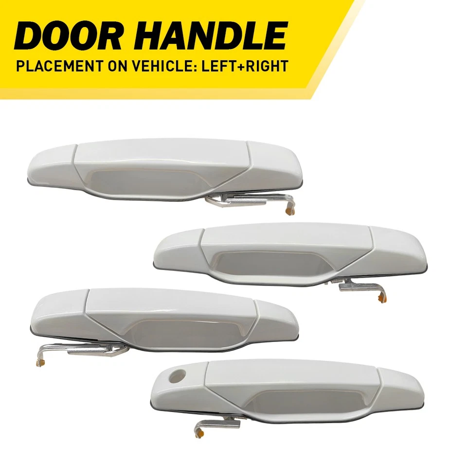 外部把手 4 件门适用于 Sierra GMC Yukon 雪佛兰 Tahoe 1500/2500/3500 — 第 1/4 张图片