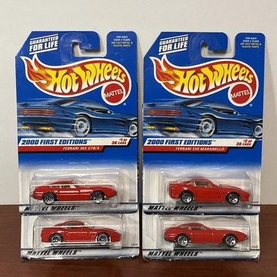 Lot Of  4 - 2000 Hot Wheels First Editions Ferrari 365 GTB/4 - #1 Of 36 - Image 1 of 4
