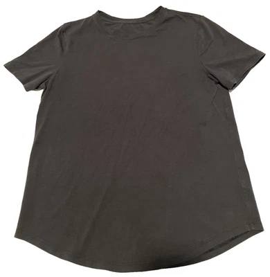 Lululemon All Yours Tee 🩶 Women’s Size 8 Black Soft Relaxed Fit Athleisure Top - Image 1 of 4