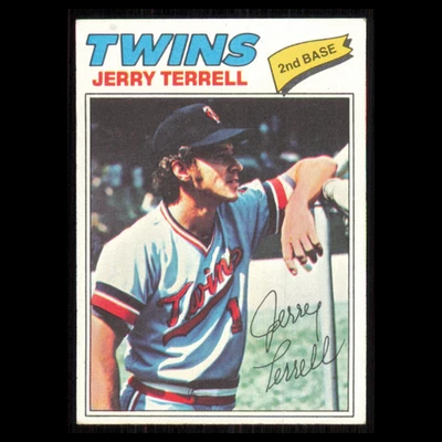 Jerry Terrell #513 1977 Topps Minnesota Twins Baseball Card MLB NM - Image 1 of 3
