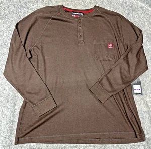 Wolverine Walden Henley camicia termica manica lunga uomo XXL NUOVA CON ETICHETTE - colore Java (49-17) - Foto 1 di 7