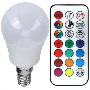 45W LED RGB Bulb Light Colorful Changeable Remote Control Lamp For Bedroom HEN - Picture 1 of 30