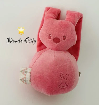 4750🌟EXCELLENT ÉTAT Doudou Peluche Musical Lapin Nattou Lapidou Rose - Photo 1/4