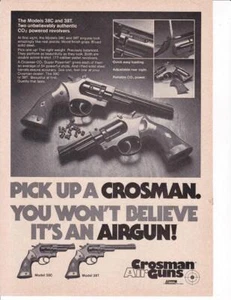 1978 Crosman 357 style 38C 38T Air Gun Ad-Print / Great Art - Picture 1 of 1