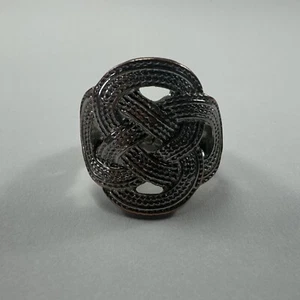 Vintage Ladies' Estate Find Fashion Ring Jewelry Celtic Knot, Stretch Band - Picture 1 of 6