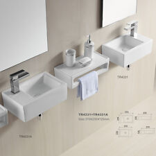Design klein Gäste WC Wand Hänge Hand waschbecken waschtisch Wandmontage 37 x 24