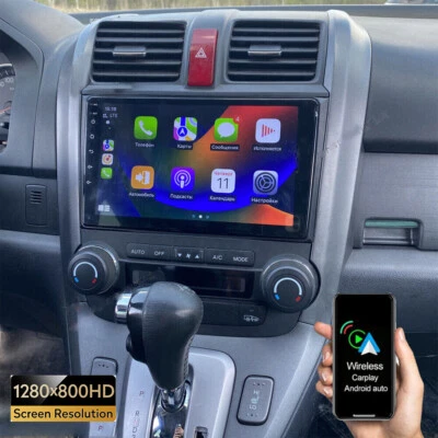 4+64G For Honda CRV 2007-2011 Apple Carplay Android 13 Car Stereo Radio GPS Navi - Image 1 of 4