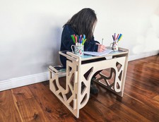 Junior Kids Computer Desk PC Table Laptop Writing Home Schooling Workstation 