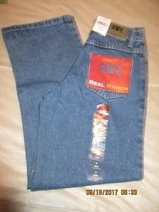 REAL RANCHWEAR BRAND BOYS JEANS RELAXED FIT SIZE 8 SLIM NWT - Picture 1 of 4
