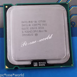 100% Good SLGTE SLB9Z Intel Core 2 Duo E7500 2.93 GHz Dual-Core Processor CPU - Picture 1 of 1