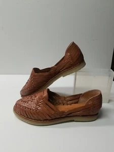Huaraches by Bearpaw Silvia Brown Ladies Size 6 Shoes/Slip ons woven leather - Picture 1 of 8