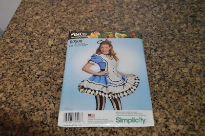 Disfraz Cosplay Simplicity D0508 Disney Alicia en el País de las Maravillas Talla 14-22 SIN CORTAR 8234 Foto 1 de 3