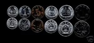 CHINA 1 2 5 1 5 J 1 Yuan 1996-2005 Old Date UNC (300 COIN) X 50 SET CHINESE LOT - Picture 1 of 1