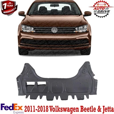 Front Engine Splash Shield Textured For 2011-2018 Volkswagen Beetle  Coupe/Jetta - Image 1 of 4
