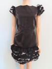 CHANEL Black Ruffle Detail Flutter Sleeve Dress Size F 38/US 6 (Altered to 2/4)