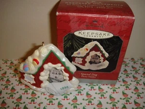 Adorno especial con soporte para fotos de perro Hallmark 1998 - Imagen 1 de 3