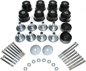 KF04058BK Body Cab Mount Bushings Kit for 1999-2007 Ford F250 F350 Super Duty - Picture 1 of 7