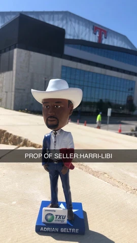 ADRIAN BELTRE 2021 TEXAS RANGERS BOBBLEHEAD SGC 4/10/21 IN HAND Cover
