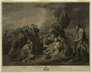 8" x 10" 1776 Photo The death of General Wolfe / painted by B. West - Picture 1 of 1