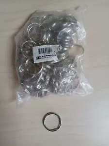 120+ 1.3/8c Metal O Rings Non-WeldedExcellent for KEY RINGS and more H.QUALITY - Picture 1 of 2