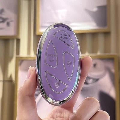 2pcs car key fob case cover for Hyundai Sonata Elantra N IONIQ remote key case - Image 1 of 3