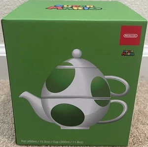 Super Mario Bros. Yoshi Teapot & Cup Set Nintendo Official - Bild 1 von 4