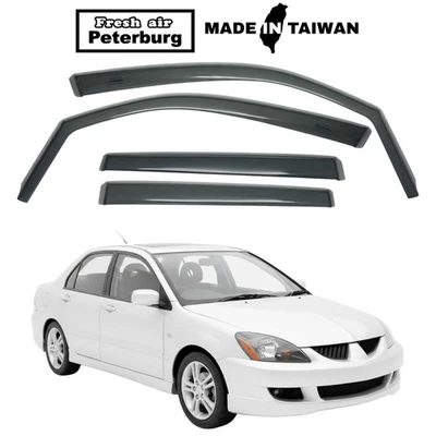 for MITSUBISHI LANCER GLOBAL 2000-2007 IN-CHANNEL WIND DEFLECTOR 4PCS - Image 1 of 4
