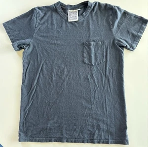 Jungmaven Pocket T-Shirt Mens Large Blue Casual Hemp Cotton Made in USA Crew - Picture 1 of 5
