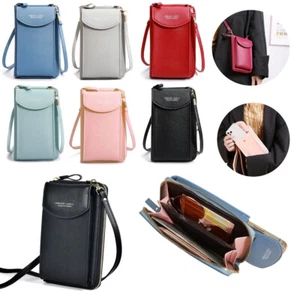 Damen Handytasche mit Geldbörse Umhängetasche Crossbody Bag Handy Brieftasche - Bild 1 von 14