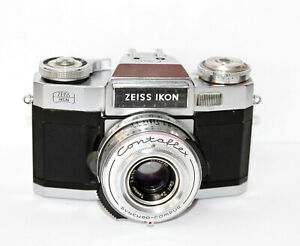  ZEISS IKON Contaflex - VTG 35mm Film Camera - Carl Zeiss Tessar f2.8 50mm Lens!