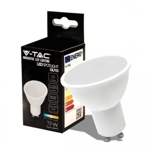 10 LAMPADINE LED GU10 10W V-TAC CHIP SAMSUNG 1000Lm 3000k - Foto 1 di 2