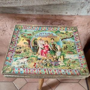 Ancien Jeu Puzzle SAUSSINE Paris ATLAS GEOGRAPHIQUE France Europe Amerique ... - Imagen 1 de 5