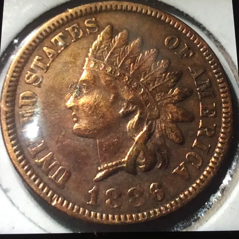 1886  Type I Indian Head Penny Super Coin, Full Liberty and Stars -Great Details Cover