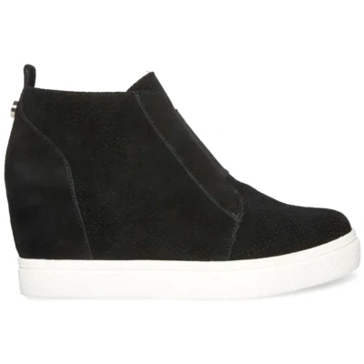 Steve Madden Wedge Heel Sneaker Shoes Size Zipper - BLACK - Image 1 of 2