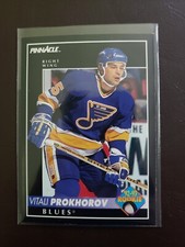 1992-93 Vitali Prokhorov Rookie Pinnacle Hockey St. Louis Blues