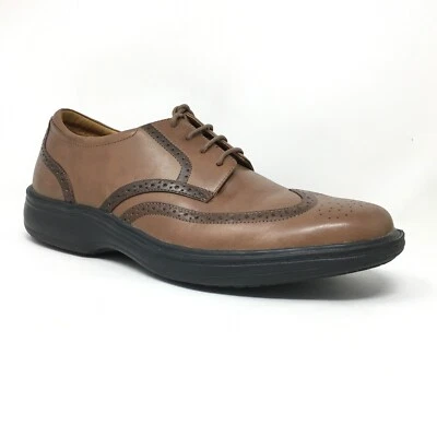 Dr. Zapatos de vestir Oxford Comfort Wing para hombre talla 10 EE. UU. 43 UE cuero marrón punta de ala Foto 1 de 4