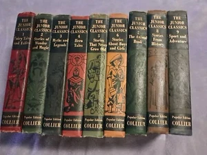 The Junior Classics Popular Edition von P.F. Collier 1953 Bücher 1-9 - Bild 1 von 20