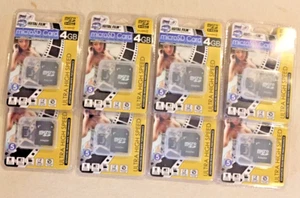 9 x Digital Film 37004 MicroSD Memory Card with SD adapter 4GB ULTRA HIGH SPEED - Picture 1 of 3
