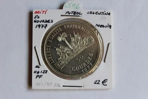 1977 HAITI 50 GOURDES SILVER PROOF COIN - Picture 1 of 2