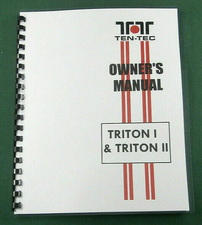 Tentec Triton I and II Operating Manual new with protective covers - Image 1 of 1