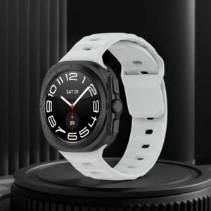 Cinturino sportivo in silicone per Samsung Galaxy Watch 7 Ultra 47mm (grigio chi - Zdjęcie 1 z 6